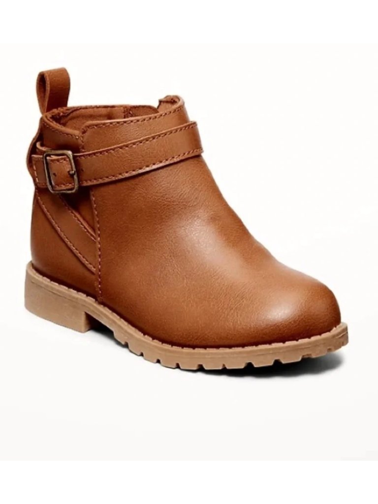 Nwot Old Navy Brown Zip Ankle Booties 9